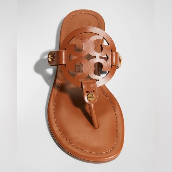 Tory Burch Miller Thong Women's Brown Sandal Size 8 - Picture 3 of 16